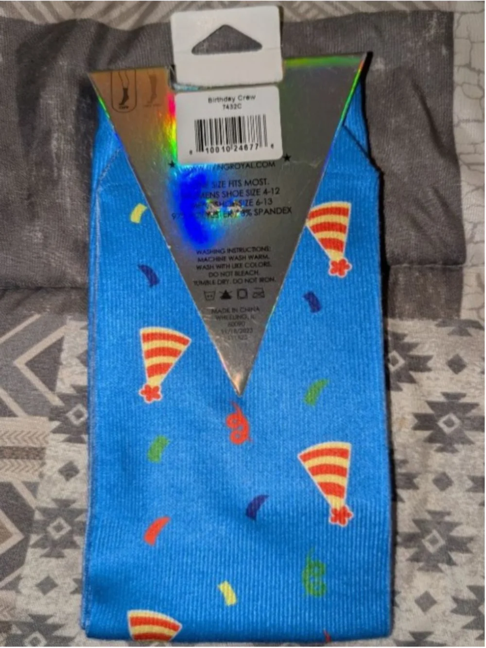 Living Royal Birthday Crew Socks One Size